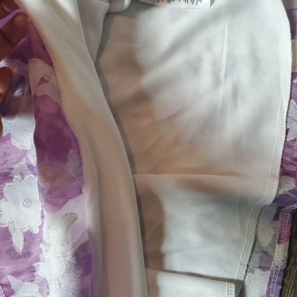 Boohoo Purple Floral Mini Dress - Picture 7 of 15